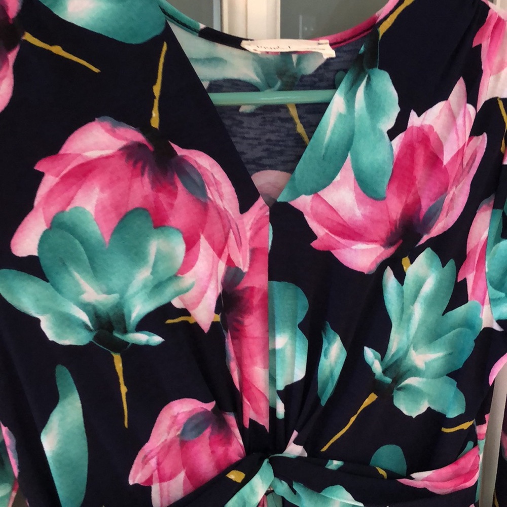 Long 3/4 sleeve dress - Picture 2 of 3
